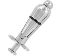 Plug Anale con Blocco in Acciaio Metal Hard - Premium BDSM