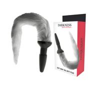 Plug Anale con Coda Darkness - Silicone, Grigio