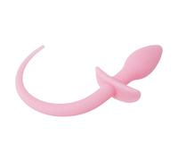 Plug anale con coda di cane Plug anale in silicone Plug coda fluorescente Prostata Vagina Massaggio Ano Dilatatore Pet Play Masturbazione Giocattolo sessuale per donne Uomini Principianti Coppie
