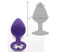 Plug anale con pietra dilatatore indossabile in silicone butt dildo fallo liscio