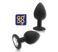 Plug anale con pietra dilatatore medio in silicone dildo indossabile but morbido