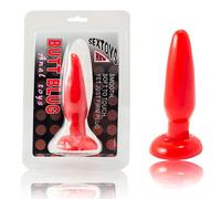 Plug Anale con Ventosa Baile - Gelatina 15 cm, Rosso