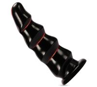 Plug anale con ventosa, butt plug, giocattolo anale per sesso di coppia, dildo anale, palline anali, giocattolo sessuale, coda di dildo per donne e uomini (M)