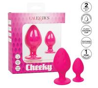 Plug Anale con Ventosa Calexotics Cheeky - Rosa, Taglia S