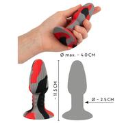 Plug anale con ventosa mini dilatatore in silicone butt piccolo dildo liscio red