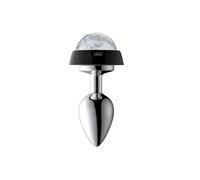 Plug anale Controllo vocale LED Butt Plug Plug anale in metallo Luce Per Coppie Perline anali luminose Tappo Buttplug Coda Bdsm Giocattoli erotici del sesso