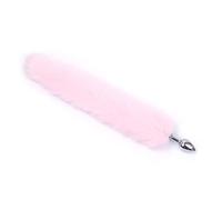 Plug anale Cosplay Giocattoli sessuali Maschera Coda Plug anale Metallo Anus Butt Plug Maschera Maschera Party Sexy Maschera per adulti Gioco Gumgum Adult (Inossidabile rosa)