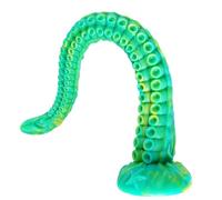 Plug anale da 46,5 cm vibratore lungo giocattolo anale enorme mostro realistico in silicone tentacolo vibratore con forte ventosa grande dildo morbido massaggiatore prostatico gioco per adulti