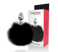 Plug anale darkness extra soft coda di coniglio 7cm, Larghezza 80 mm, Lunghezza 180 mm, Profondità 50 mm, Dipartimento Couple, Colore Nero