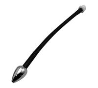 Plug anale Dia 28mm Perline anali in metallo Palla Tubo di gomma Tubo flessibile Butt plug anale lavabile Doccia Pulizia Fetish Sex Toys