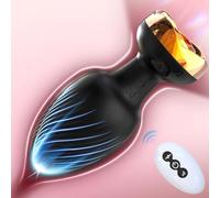 Plug Anale-Dilatatore Donna Plug Analesex Toy Kit Sexytoysys Coppia Plug Anale Anali 10 Modalità Sex Toys Vibratoriper Donne Dildo Anale Vibratore per Uomo con Telecomando, B815