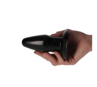 Plug Anale Dilatatore Liscio Dildo Penetrazione Ano Ventosa 4,4 cm Unisex Nero