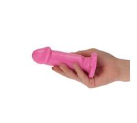Plug Anale Dilatatore Mini Dildo Realistico Piccolo Unisex Morbido 14 cm Fucsia