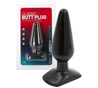 Plug anale dilatatore nero anal butt black tappo maxi fallo dildo liscio morbido