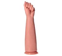 Plug Anale Dilatatore Pugno Fisting Mano Realistica con Ventosa Extra Largo Rosa