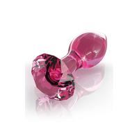 Plug anale dildo in vetro icicles no 79 fallo anal butt trasparente rosa glass
