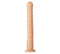 Plug anale Dildo troppo lunghi Plug anale morbido Giocattoli erotici Pene grande erotico con ventosa Dildo super lunghi(A)