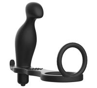 Plug anale dildo vibrante in silicone vibratore con anello fallico ritardante