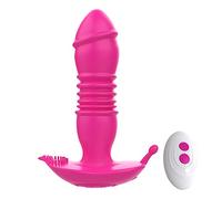 Plug anale Dildo Vibratori Plug anale Vibratore Massaggiatore prostatico Butt plug remoto Vibratore telescopico SexToys (tipo A senza scatola 1)