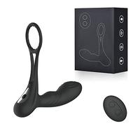 Plug anale Doppi anelli Plug anale Vibratore Riscaldamento Dildo Massaggio alla prostata maschile Ritardo Massaggiatore Giocattolo del sesso Sex Shop
