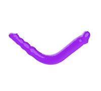 Plug anale Doppio dildo lungo plug anale flessibile gelatina morbida dildo finto giocattoli sessuali dildo (viola B)