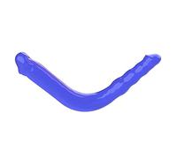 Plug anale Doppio dildo lungo Plug anale Flessibile Soft Jelly Dildo finto Giocattoli sessuali Dildo (Blu B)