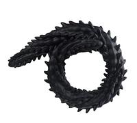 Plug anale Doppio dildo Plug anale liquido Silicone Troppo lungo Lungo Stimolare l'ano Butt Plug Giocattoli sessuali (Nero M)