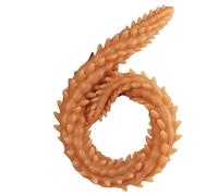 Plug anale Doppio dildo Plug anale liquido Silicone Troppo lungo Lungo Stimolare l'ano Butt Plug Giocattoli sessuali (Marrone L)