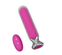 Plug anale Doppio filo vibrante in gel di silice Plug anale Masturbatori Sex Machine Vibratore Per donne Butt Plug Giocattoli del sesso anale Per adulti Coppie