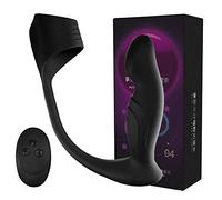 Plug anale Doppio motore Butt Plug Anello Vibratore Vibrazione Plug anale Massaggio prostatico Ritardo Eiaculazione Giocattolo adulto del sesso