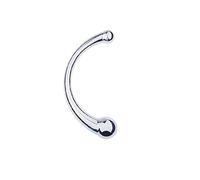 Plug anale Double Ended Acciaio inossidabile G Spot Bacchetta da massaggio Bastone da massaggio Plug anale in metallo Dildo Sex Shop Prodotti SexToys per donne Uomini Gay