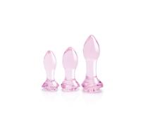 Plug Anale Dream Toys Glaze Rosa 3 Pezzi