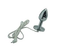 Plug anale Elettroshock terapia piccolo medio grande filo di metallo anale butt plug electro Power Box Massager giocattoli