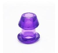 Plug anale Enorme plug anale cavo Butt Plug Silicone Hollow Massaggio alla prostata Ano Sex Toys Adulti (Viola S)