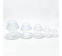 Plug anale Enorme plug anale cavo Butt Plug Silicone Hollow Massaggio alla prostata Ano Sex Toys Adulti (set trasparente)