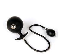 Plug anale Enorme plug anale gonfiabile massaggiatore prostatico grande dildo vagina ano dilatatore perline con sfera di metallo giocattolo del sesso gay (GS32)