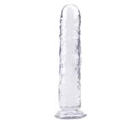 Plug anale Erotic Soft Jelly Dildo Anal Butt Plug Strong Cup Toy per adulti G-spot Sex Toys per donna