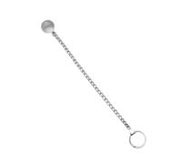 Plug anale Facile da usare Vetro G-Spot Butt Plug Sfera trasparente Plug anale Giocattoli sessuali con catena Prodotto per adulti