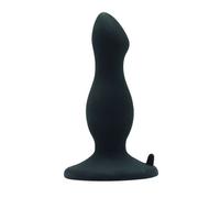 Plug anale fallo con ventosa dildo nero butt plug black