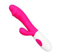Plug anale G Spot Vibrator Dual Vibration Dildo Masturbatore Anal Massager Sex Toys (Rosa)