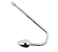 Plug anale Gancio anale in acciaio inossidabile Testa a sfera piccola media grande Scegli Butt Plug Massaggiatore prostatico in metallo Giocattolo del sesso (palla piccola)
