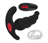 Plug anale Gel di silice 2 stampi 9 frequenze vibratore masturbatore maschile giocattoli del sesso Per uomini giocattolo del sesso plug anale butt plug masturbatore dildo