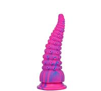 Plug anale Gel di silice Polpo Tentacolo Animale Dildo Colorato Mostro Dildo Anal Butt Plug Masturbatore Giocattolo del sesso Per Donne Giocattoli per adulti Macchina del sesso con dildo