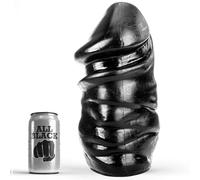 Plug anale gigante All Black di colore nero 33cm, Larghezza 12 mm, Lunghezza 35 mm, Profondità 15 mm, Dipartimento Couple, Colore Nero