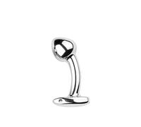 Plug anale Giocattoli anali G giocattolo Gancio anale in metallo cromato Butt Plug Dildo Plug anale Prodotti per adulti Dilatazione dell'ano Palline anali Prostata(S)
