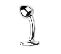 Plug anale Giocattoli anali G giocattolo Gancio anale in metallo cromato Butt Plug Dildo Plug anale Prodotti per adulti Dilatazione dell'ano Palline anali Prostata(L)