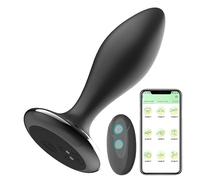 Plug anale Giocattoli del sesso del vibratore della spina di estremità anale del gel di silice telecomandato Per Donne Uomini Coppia adulta Masturbatore della macchina del sesso del dildo