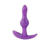 Plug anale Giocattoli del sesso della spina anale del silicone per le coppie Giocattoli di stimolazione del sesso della spina di estremità di forma della pallottola per il maschio adulto