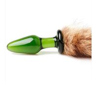 Plug anale Giocattoli del sesso per adulti Coda di volpe in vetro di cristallo Plug anale Flirtare Forniture Giocattoli del sesso per adulti Per Coppia