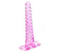 Plug anale Giocattolo del sesso per adulti Jelly Plug anale Giocattoli del sesso Per Donna Uomo Gay Masturbatore in gel di silice Tappi di testa lunghi Struttura a vite Punto G